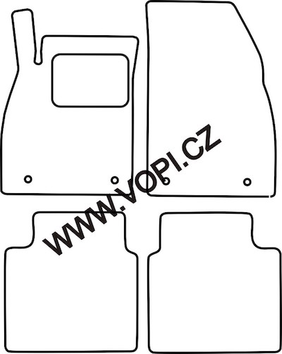 Autokoberce Saab 9-5 08/2010 - 2011 Autofit (4013)